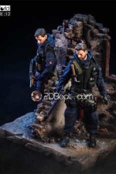 Base Figure 1/12 Background bức tường đổ sụp thời chiến