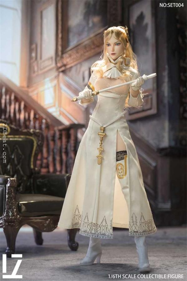 Mô hình figure 1:6 LZ TOYS SET004 Robot Wars Commander phiên bản trắng - Image 2