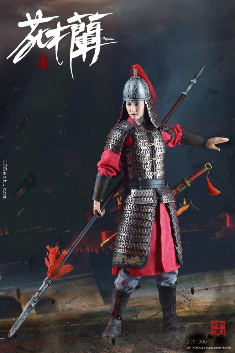 Mô hình nhân vật 1/6 Zoy Toys ZOY006 Lưu Diệc Phi Hoa Mộc Lan bản cao cấp