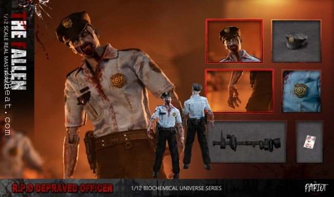 Mô hình Patriot Studio 1/12 Raccoon City R.P.D Officer phiên bản Fallen và Angry - Image 8