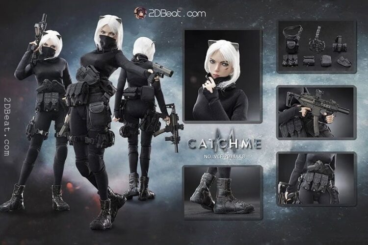 [Có Sẵn] 1/6 VERYCOOL VCF-2033B Catch Me Female Assassin phiên bản Head có Sẹo Likenew