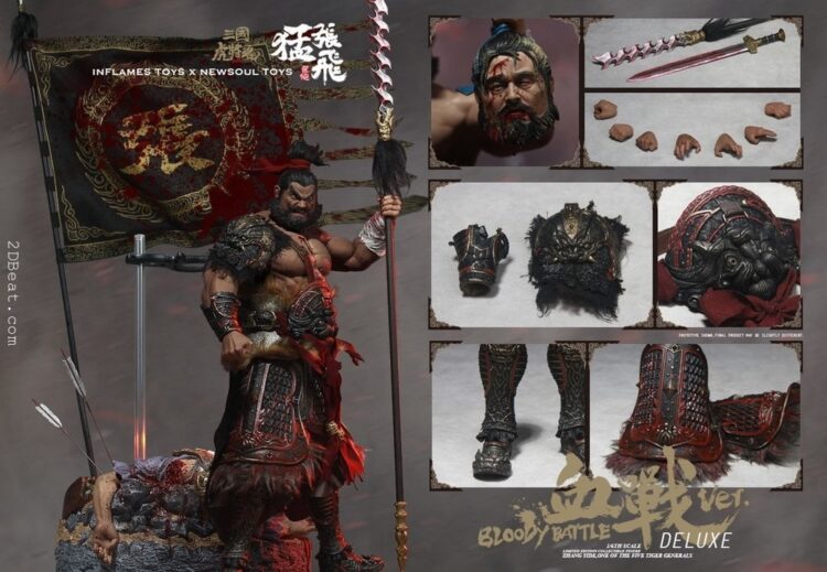 Mô Hình Inflames Toys Trương Phi 1/6 Phiên Bản Bloody Deluxe