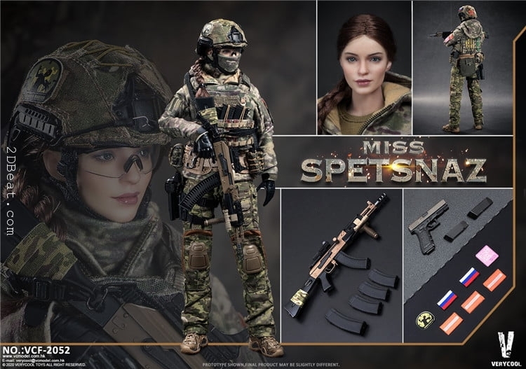 Mô hình 1:6 VeryCool VCF-2052 Russian Special Combat Women Soldier - Image 9