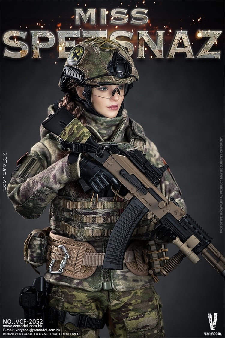 Mô hình 1:6 VeryCool VCF-2052 Russian Special Combat Women Soldier