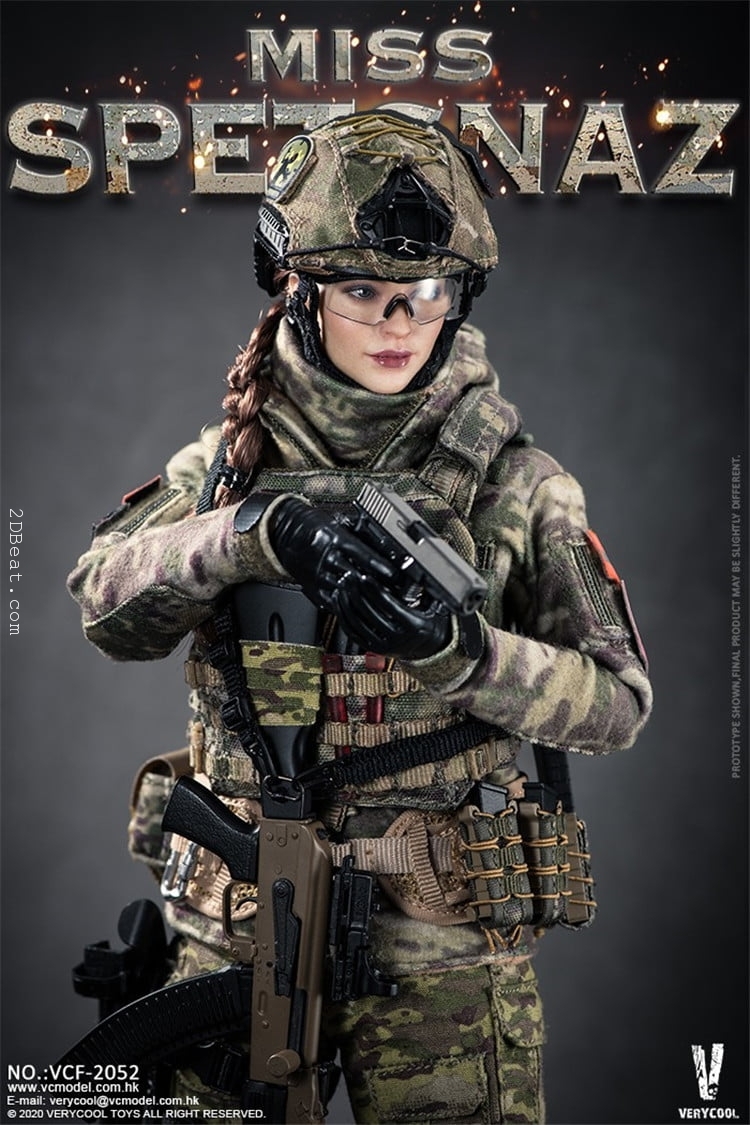 Mô hình 1:6 VeryCool VCF-2052 Russian Special Combat Women Soldier - Image 7