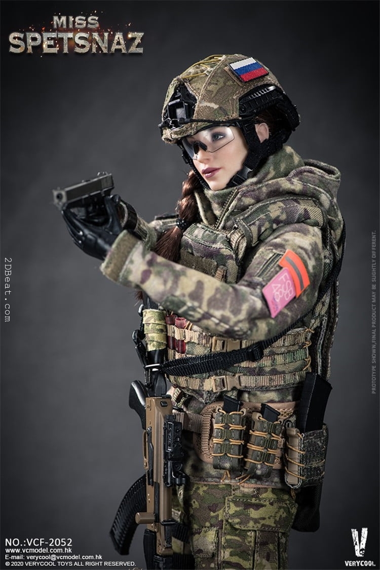 Mô hình 1:6 VeryCool VCF-2052 Russian Special Combat Women Soldier - Image 6