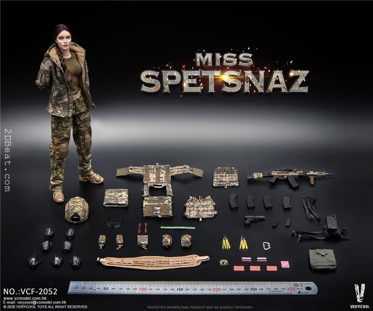 Mô hình 1:6 VeryCool VCF-2052 Russian Special Combat Women Soldier - Image 10