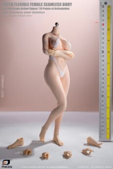Body Figure Búp Bê Nữ tỉ lệ 1:6 TBLeague Phicen S52A Âu Mỹ Da Trắng, Ngực bự, Mông to