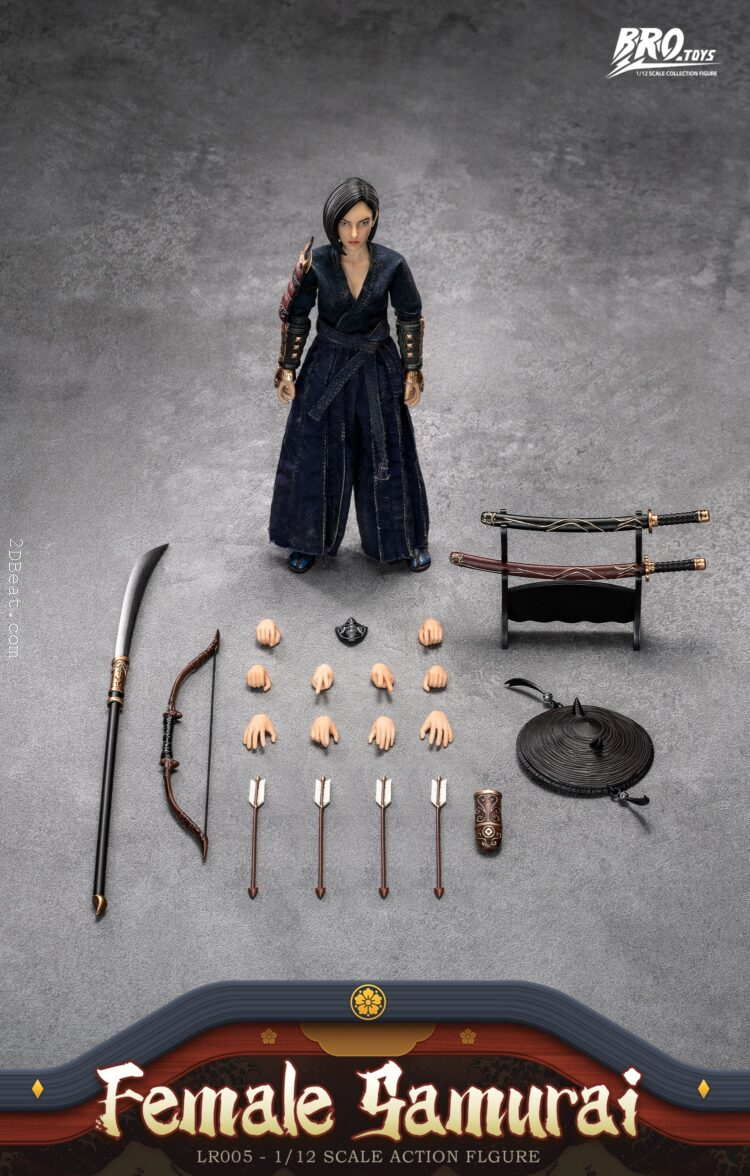 1/12 BroToys LR005 Female Samurai Action Figure