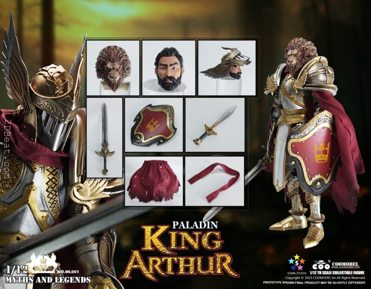 1/12 COOModel CM-ML001 Myth and Legend King Arthur Paladin action figure