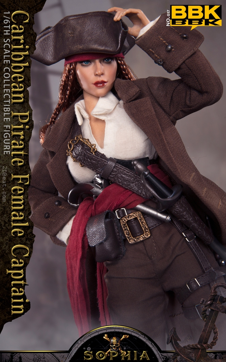 1/6 scale BBK-017 Pirates of the Caribbean Female Captain Sophia Collectible Figure