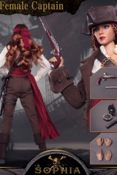 1/6 scale BBK-017 Pirates of the Caribbean Female Captain Sophia Collectible Figure