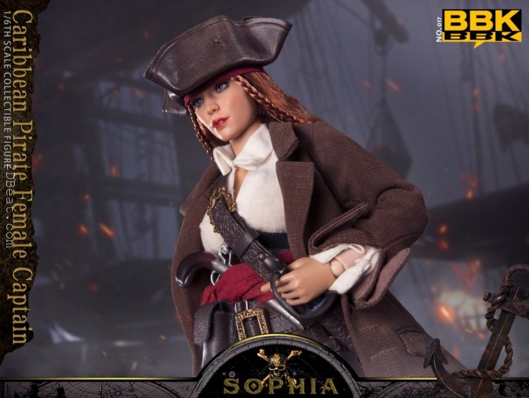 1/6 scale BBK-017 Pirates of the Caribbean Female Captain Sophia Collectible Figure