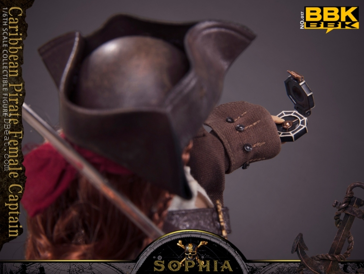 1/6 scale BBK-017 Pirates of the Caribbean Female Captain Sophia Collectible Figure