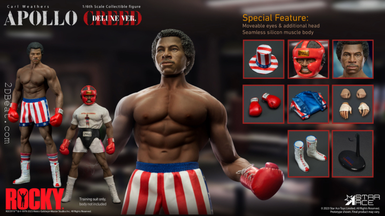 1/6 Scale Star Ace SA-0130 Apollo Creed Deluxe Version Figure