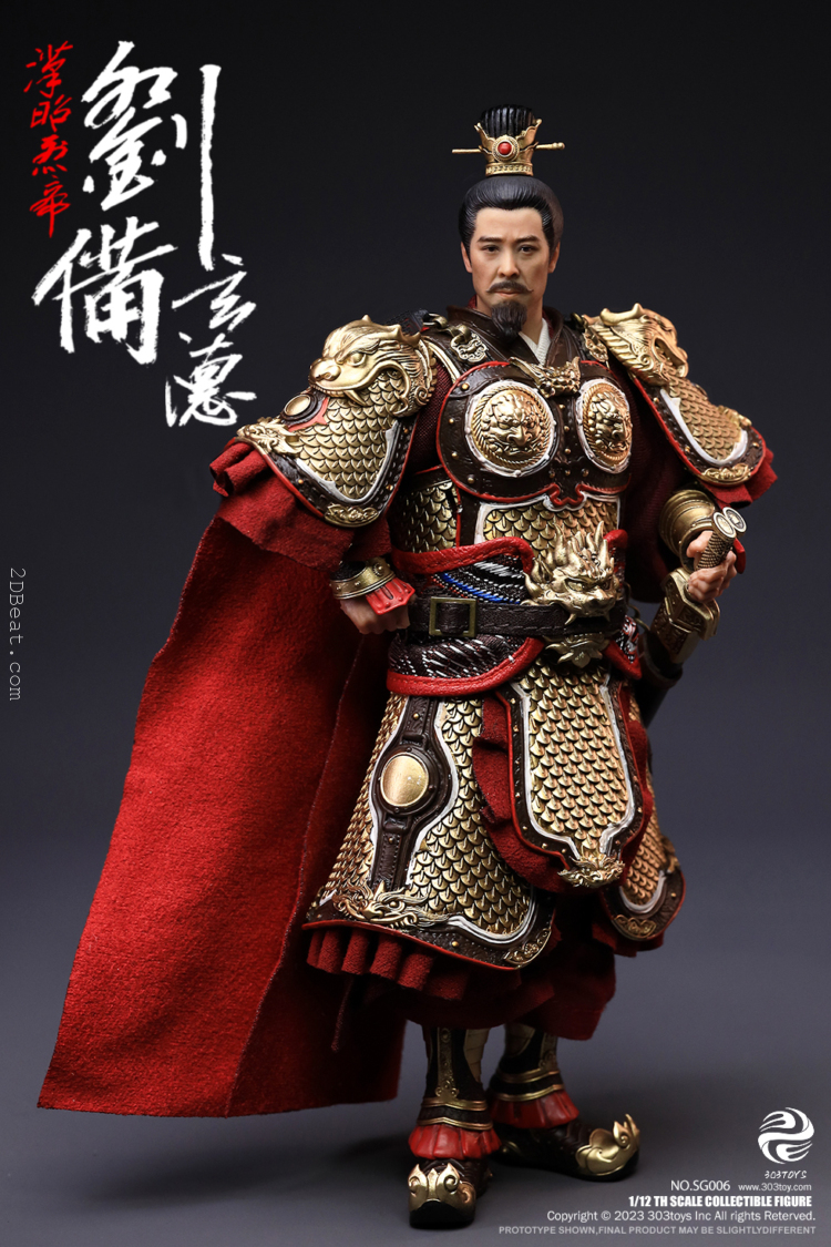 1/12 Scale 303 Toys 303TSG006 Three Kingdoms LIU BEI, XUANDE DELUXE FIGURE VERSION