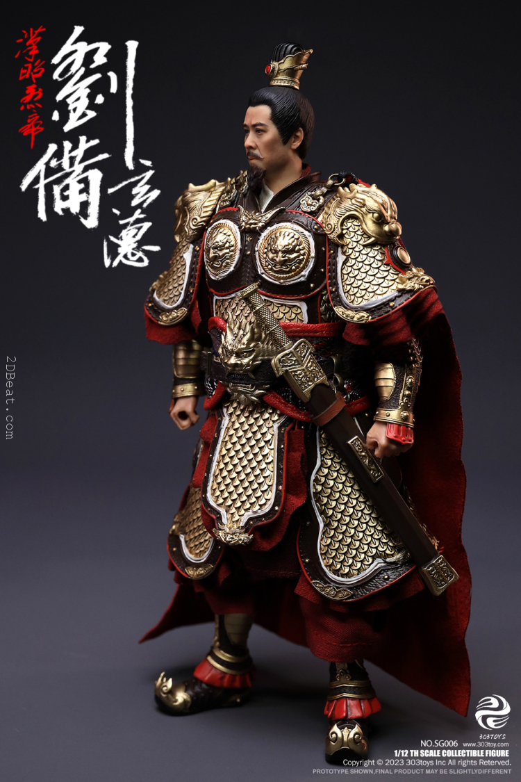 1/12 Scale 303 Toys 303TSG006 Three Kingdoms LIU BEI, XUANDE DELUXE FIGURE VERSION