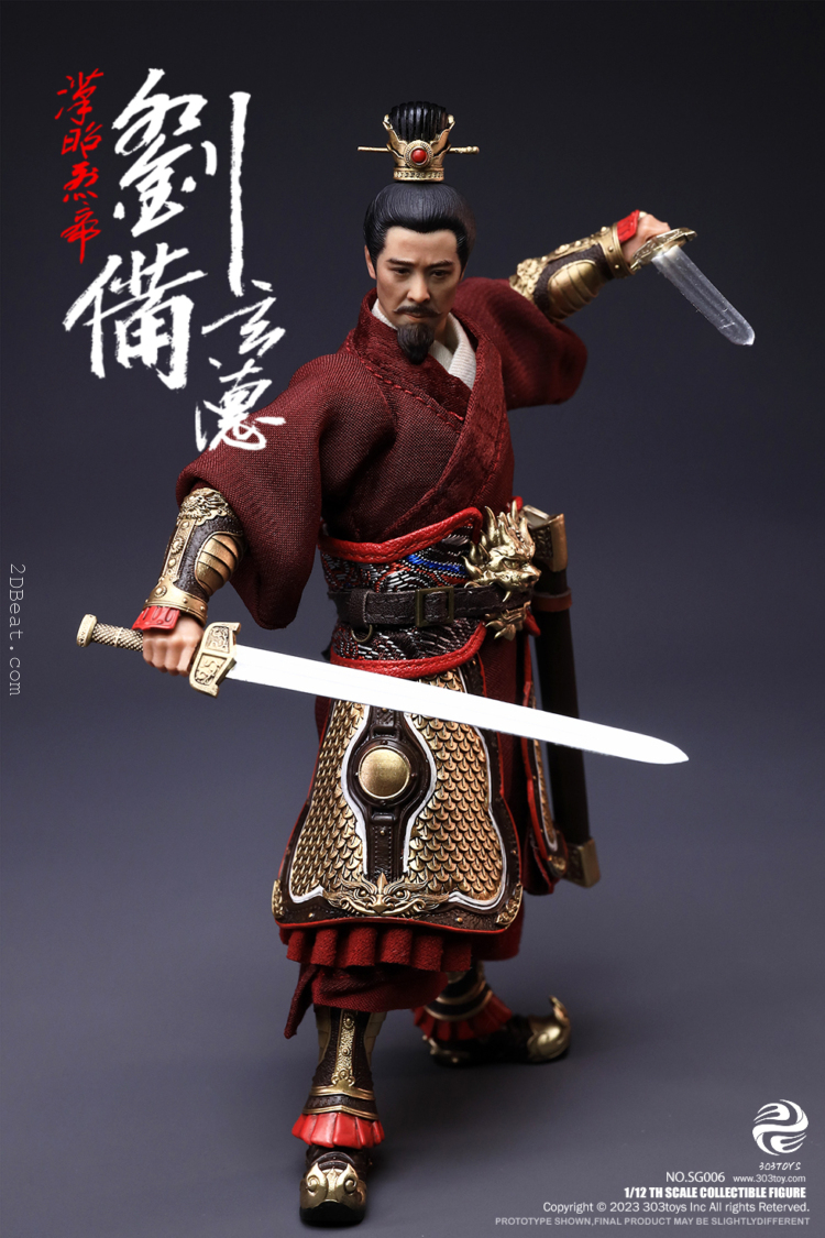 1/12 Scale 303 Toys 303TSG006 Three Kingdoms LIU BEI, XUANDE DELUXE FIGURE VERSION