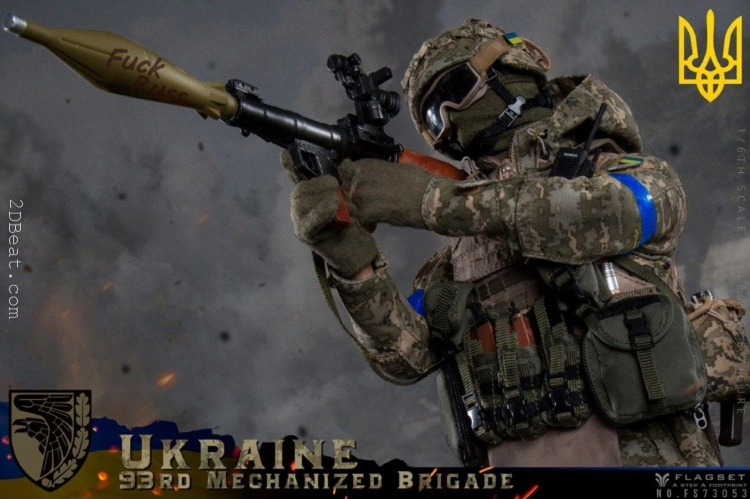 1/6 Scale FLAGSET FS-73053 Ukraine 93rd Mechanized Brigade Anti Tank Gunner Action Figure