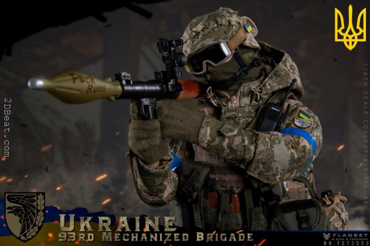 1/6 Scale FLAGSET FS-73053 Ukraine 93rd Mechanized Brigade Anti Tank Gunner Action Figure