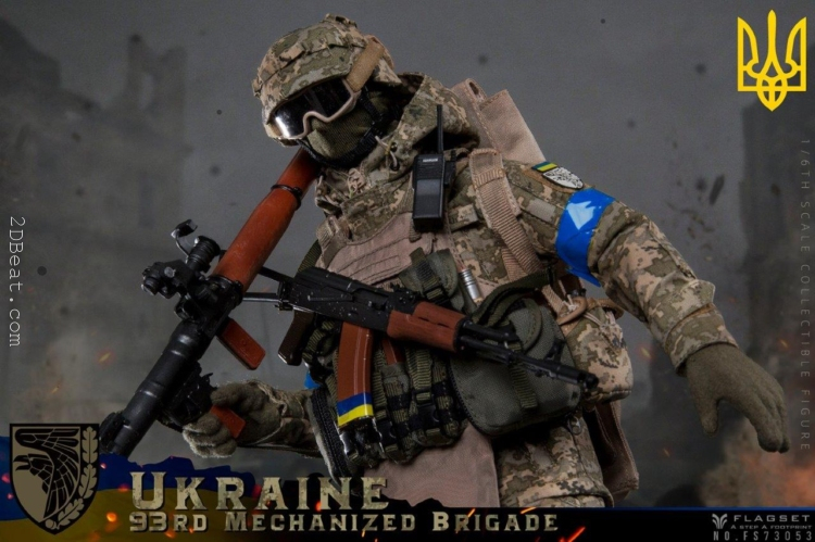 1/6 Scale FLAGSET FS-73053 Ukraine 93rd Mechanized Brigade Anti Tank Gunner Action Figure