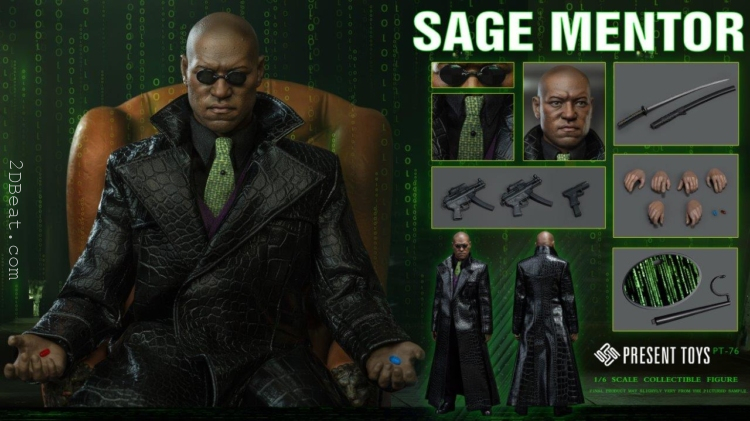 1/6 Scale Present Toys PST-SP76 Matrix Morpheus Sage Mentor Collector Figure