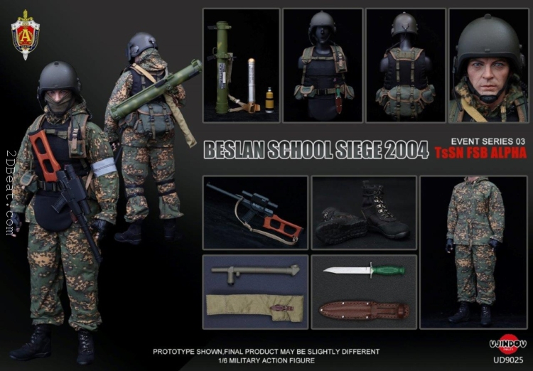 1/6 Scale UJINDOU UD-9025 TsSN FSB at Beslan School Siege 2004 Figure