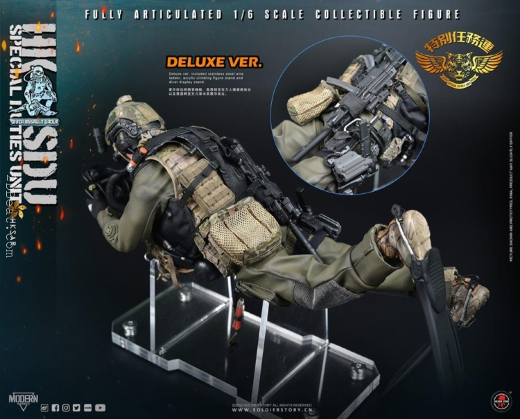 1/6 Soldier Story SS132 China HK SDU Diver Assault Group Deluxe Version