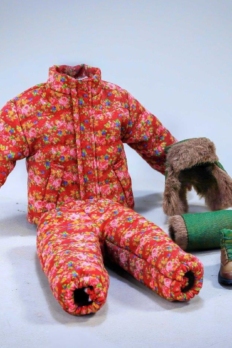 1/12 Scale Roadside Stall Studio SET001 Erbin Elder Brother Flower Cotton-padded Jacket Dress