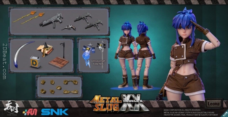 1/12 Scale Tunshi Studio TSS-012 SNK Metal Slug XX Leona Heidern Figure