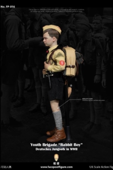 1/6 Scale Facepool FP-016B WWII German Youth Brigade History Edition Action Figure