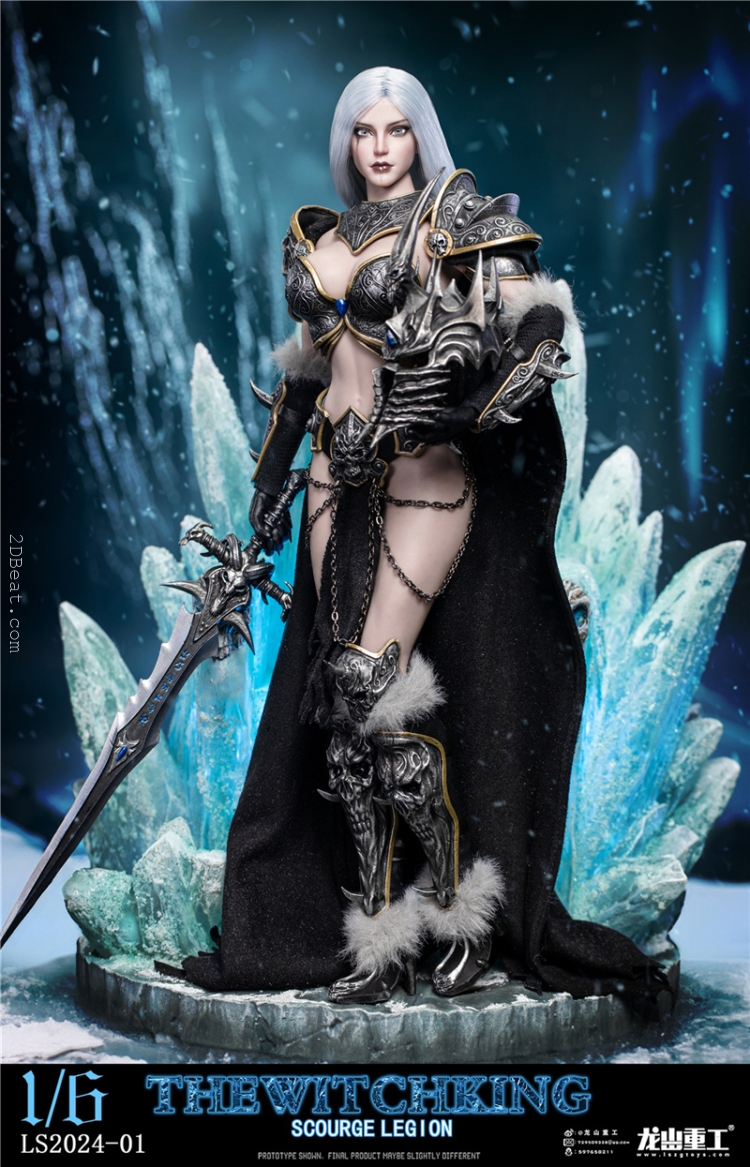 1/6 Scale Long Shan Jin Shu LS2024-01A Lich King Scourge Legion Luxury Edition Figure