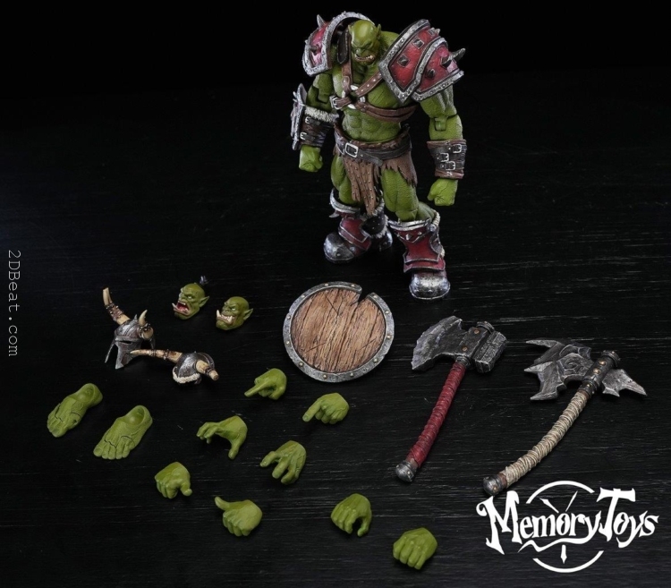 Memory toys Adventurer World Part 3 20.5CM Tall Orc Mercenary Captain Kargas