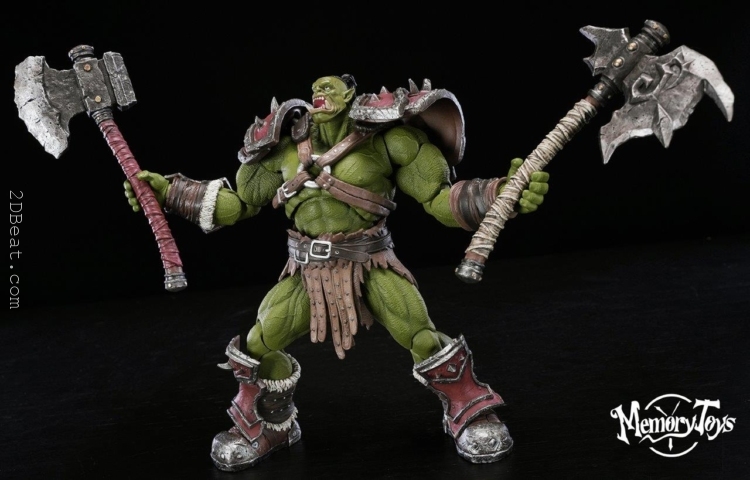 Memory toys Adventurer World Part 3 20.5CM Tall Orc Mercenary Captain Kargas