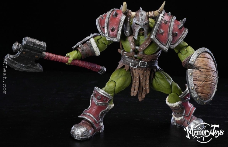 Memory toys Adventurer World Part 3 20.5CM Tall Orc Mercenary Captain Kargas