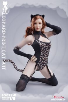 Fire Girl FG072 Leopard Pattern Conjoined Suit