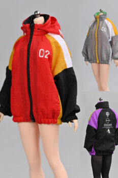 Trang phục búp bê figure 1:6 áo khoác gió mỏng xịn vừa Phicen TBLeague BJD