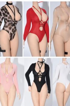 Trang phục búp bê, figure nữ 1:6 Swimsuit vải co giãn hở ngực