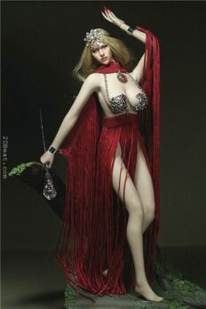 Phicen Custom 1:6 Goddess One Piece Fringe Skirt Dress