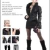 Dollsfigure CC212 Female Fox Fur Collar Leather Jacket for Phicen Verycool Kumik