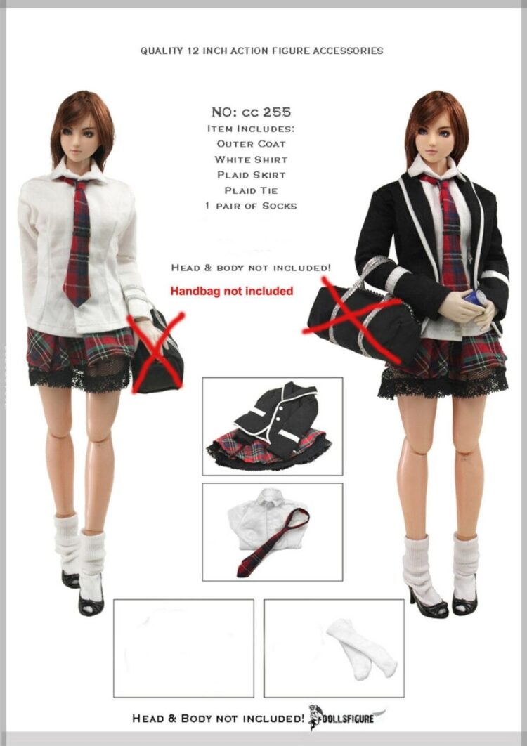 Dollsfigure Japan School Girl Sailor Uniform for 1/6 Kumik Phicen Female