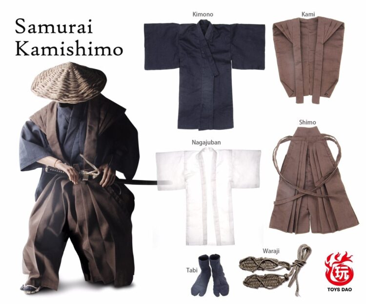 TOYSDAO TDA-02 Samurai Japan Kimono Kami Clothes Set 1/6 Scale