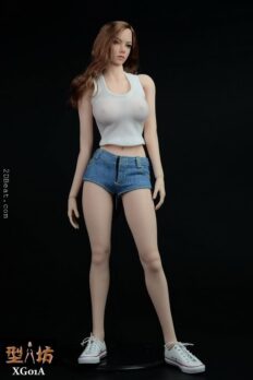 XRF XG01 1/6 Scale Female Vest & Dark Blue Jeans Shorts