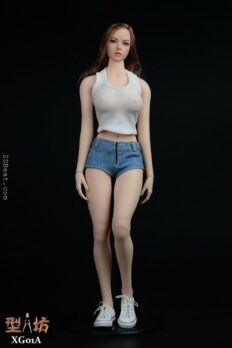 XRF XG01 1/6 Scale Female Vest & Dark Blue Jeans Shorts