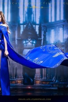 ACPLAY 1/6 ATX050-RED Queen Style Long Dress