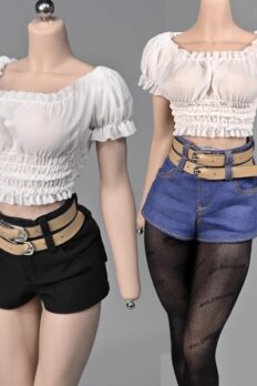 Phụ kiện búp bê, figure nữ tỉ lệ 1:6 quần short eo cao