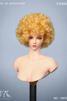 Head nữ 1/6 YMTOYS YMT032 Arthur Afro Hair Head Sculpt da ngăm Suntan