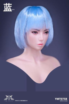 Head Nữ 1/6 YMTOYS YMT075 Cool Girl Blue