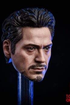 Head 1/6 MK5 2.0 Tony Stark Damaged Ver.