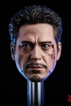 Head 1/6 MK5 2.0 Tony Stark Damaged Ver.